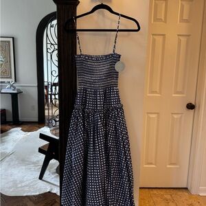 Hill House Home Seraphina Blue and Cream Nap Dress